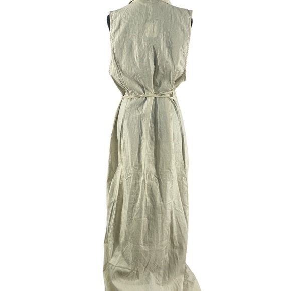 Free People Vanilla,cream,white long linen,dress, cardigan,vest,duster,Large,NWT - Picture 2 of 7